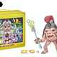Hasbro's Power Rangers Lightning Collection Mighty Morphin Pudgy Pig figure holds a knife and fork next to his lunch box.